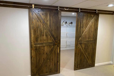Example of a trendy home design design in Cleveland