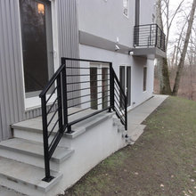 Outdoor metal railing