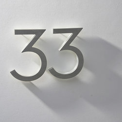 Neutra 8"  House Numbers LED Illuminated  Outdoor - House Numbers