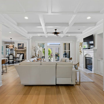 7-Inch Rift and Quartered White Oak Engineered Installation, Site-Finished in Ch