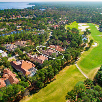 Aerial View of Golf Course Home