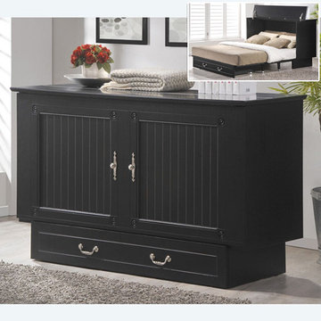 Arason Creden-ZzZ Flip Top Cabinet Bed | Cottage Black