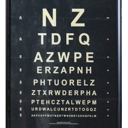 Vintage Eye Chart - Artwork