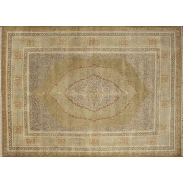 Edita Gold Hand-Knotted Rug, 9'2x12'0