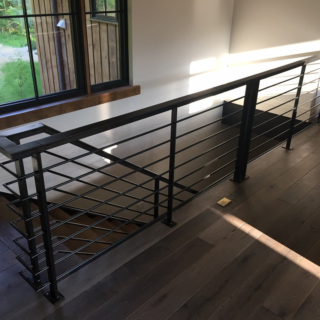 Interior Rustic Railing Job