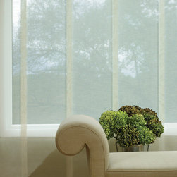 Skyline&reg; Gliding Window Panels closed - Window Treatments