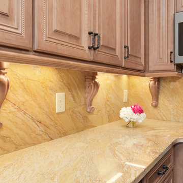 Ornate Maple Toffee Kitchen