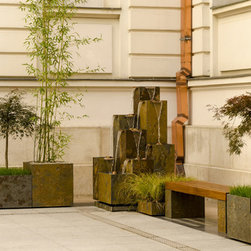 Zen Water Fountain --- bluConcept - Outdoor Fountains And Ponds