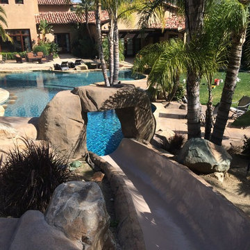 Pools, Waterfalls & Slides