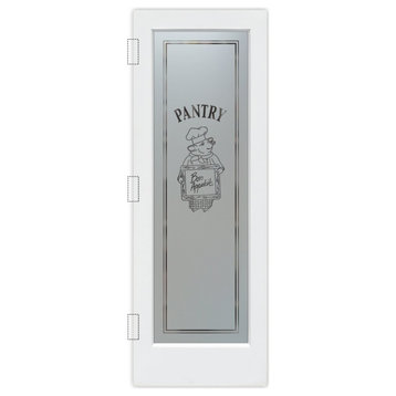 Pantry Door - Piggy Chef - Primed - 28" x 80" - Book/Slab Door