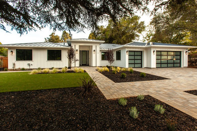 Inspiration for a farmhouse exterior home remodel in San Francisco