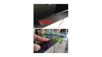 Edge repair on engineered stone