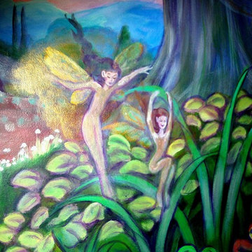 Mural, children's room, custom (detail)
