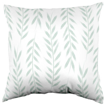 Green Vines Double Sided Pillow, 16"x16"