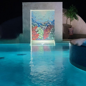 Pool Mosaic Aquatic Ocean Scene