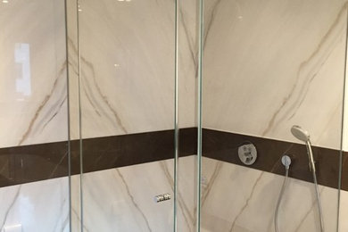 Bookmatch Marble Bathroom