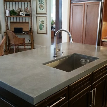 Raw Concrete Look - Kitchen Island