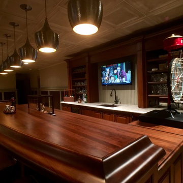 Fontana, WI – Traditional – Stained Cherry Bar Top