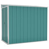 vidaXL Storage Shed Wall-mounted Outdoor Garden Shed Green Galvanized Steel