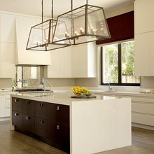 mirrored backsplash
