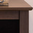 Elegance 2 Drawer Nightstand With Open Shelf, Espresso, Tall