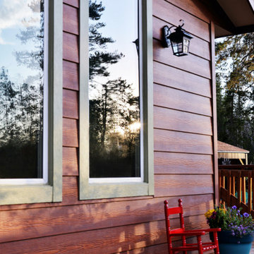 Morrison Mountain Home | Cedar to James Hardie WoodTone Rustic