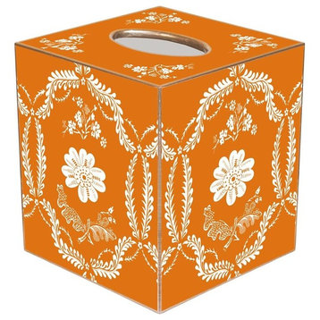 TB898 - Orange Provencial Tissue Cover Box