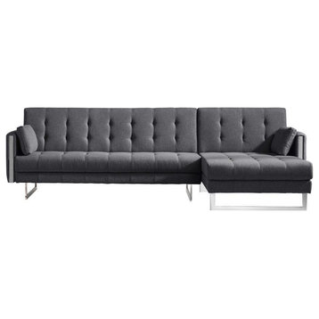 Palomino Sofa Bed,Dark Grey - Right Chaise
