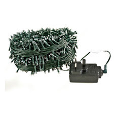 Outdoor LED 960 Fairy Lights, Green Cable, White, 96 m
