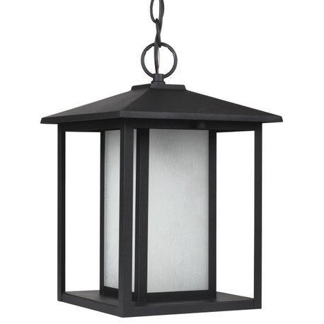 Seagull Lighting 6902997S12 LED Outdoor Pendant SeaGull Hunnington Black