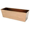 Achla C-09C Small Plain Copper Plated Flower Box