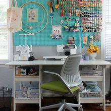 sewing and laundry space