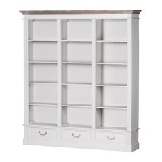 The Liberty Collection Large 3-Drawer Display Bookcase