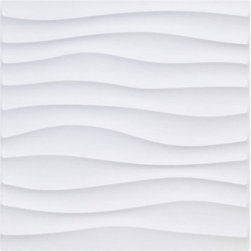 19 5/8"W x 19 5/8"H Shoreline EnduraWall Decorative 3D Wall Panel, White