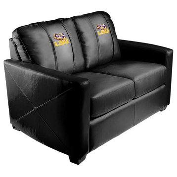 LSU Tigers Stationary Loveseat Commercial Grade Fabric