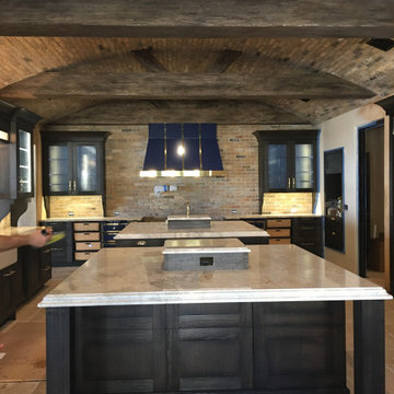 Industrial Style Kitchen Double Island