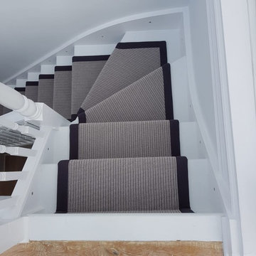 Grey Carpet Runner To Stairs In Battersea
