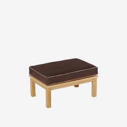 Wintons Teak Manhattan Ottoman - Outdoor Footstools And Ottomans