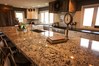 Country kitchen photo in Seattle