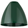 Plymouth Dome 26" Bath Vanity Light, Oil Rubbed Bronze, Green Shade