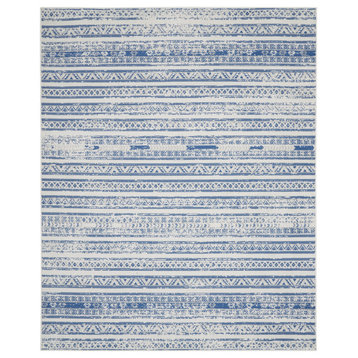 Nourison Whimsicle Bohemian Abstract Ivory Blue 7'x10' Area Rug