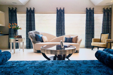 Inspiration for a contemporary living room remodel in New York
