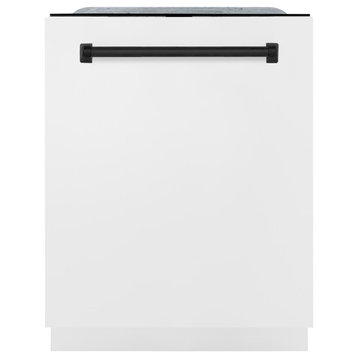 ZLINE 24" Tall Tub Dishwasher, White Matte DWMTZ-WM-24-MB