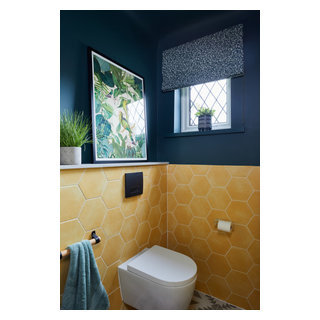 Red House Lane - Powder Room - Surrey - by Clare Elise Interiors