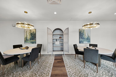 Large transitional dining room photo in Nashville