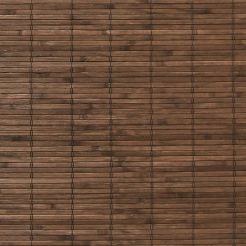 Cordless Cocoa Dockside Flatstick Bamboo Roman Shade, 30"x64"