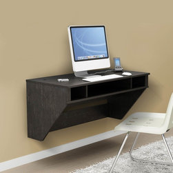 Prepac Washed Ebony Designer Floating Desk - Desks And Hutches