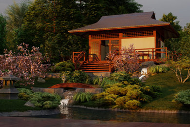 Privater Japangarten mit Teich