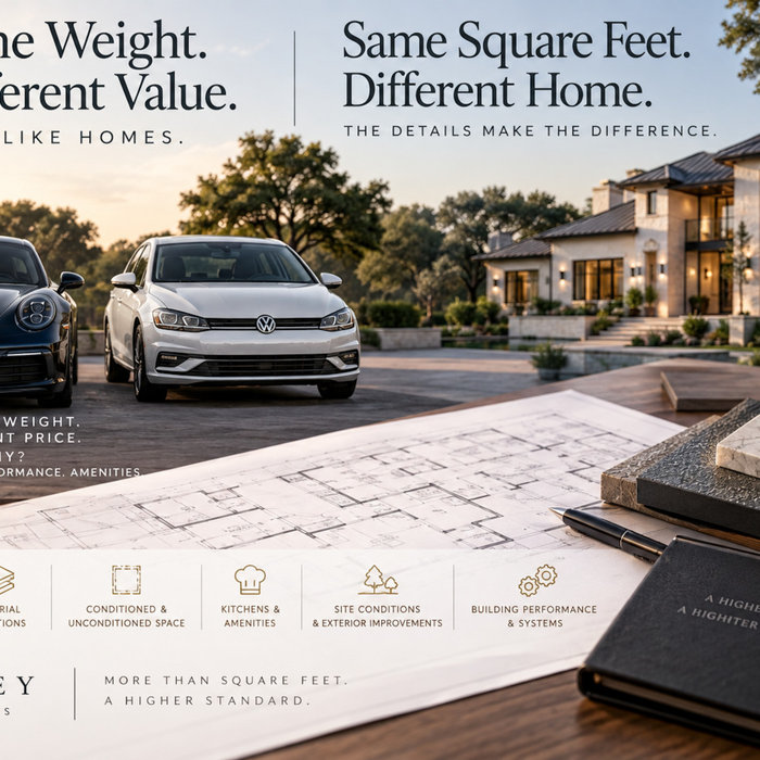 Same Weight. Different Value. Same Square Feet. Different Homes.