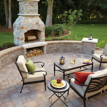 Chanhassen MN Backyard Fireplace and Patio